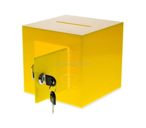 SKAB-193-5 Acrylic Donation Box with Rear Open Door Wholesale