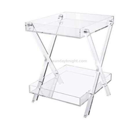 Customized Folding Two Tier Acrylic Tray Table Wholesale