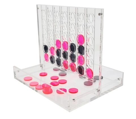 Fabriek Gepersonaliseerde Acryl Kid Board Connect Four Spel 4 in A Rown