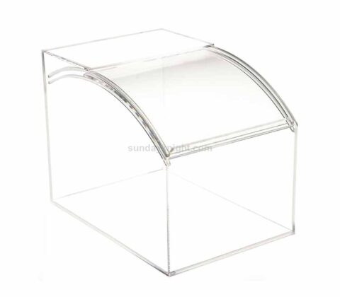 Custom Sliding Lid Clear Acrylic Bulk Food Candy Dispenser Bin