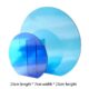 Luxury Modern Decoration Unique Blue Acrylic Flower Vase Wholesale