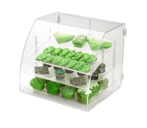 Customized Removable Clear Acrylic Multi Tier Bakery Display Case