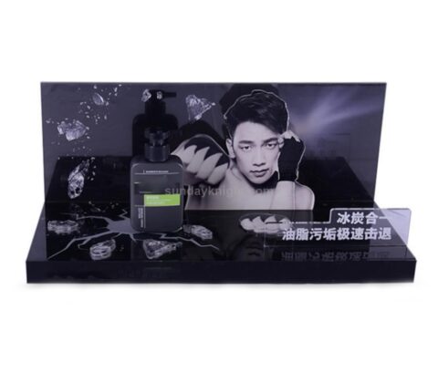 Customized Black Acrylic Makeup Display Stands