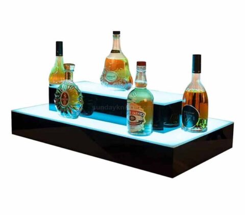 Personalizzato LED acrilico controsoffitto scaffali Bar Display Stands